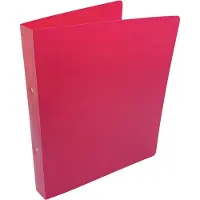 Alpha ringmap, voor ft A4, uit PP, 2 ringen van 25 mm, roze - 5 stuks
