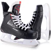 Tempish - Volt-T - IJshockeyschaatsen - Schaatsen Heren - Zwart - Versterkte Enkelcups & High-Grip RVS Hockeyijzer - Maat EU 38