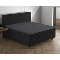Papillon Topper hoeslaken - percale katoen - antraciet - 180x200 cm