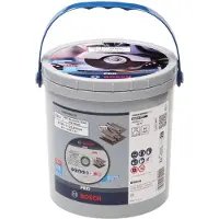 Bosch Pro Stainless Steel &amp; Metal 125 X 1 X 22.23 Mm Metaalslijpschijf 100 Eenheden