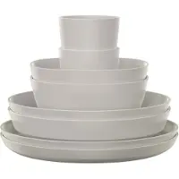 Mepal servies set Silueta - 8-delig voor 2 personen - Nordic white