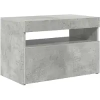vidaXL Tv-meubel met LED-verlichting 60x35x40 cm betongrijs