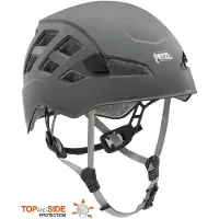 Petzl BOREO Herenhelm - Duurzame rotsklimhelm met verbeterde hoofdbescherming - Grijs - S/M