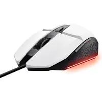 Trust GXT 109W Felox - Gaming Muis - Bedraad - 6400 DPI - RGB Verlichting - Wit