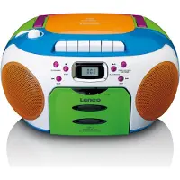 Lenco Draagbare radio met CD en cassette Kids Multi Colour - SCD-971