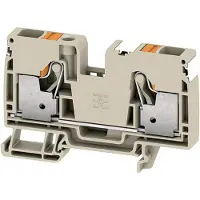 Weidmuller 2674940000 Doorgangsserieklem Push-In-klem, Steekaansluiting Donkerbeige 25 stuk(s)