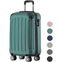 TRVLMORE Handbagage Koffer met Wielen - 54x36x20cm - 38L - Donkergroen