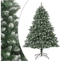 vidaXL Kunstkerstboom met standaard 210 cm PVC