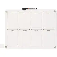 HEMA Whiteboard met marker en magneten 40x30cm week