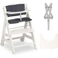 Hauck Beta+ kinderstoelset - FSC-gecertificeerd – Hout - inclusief wielen en houten tafel - White