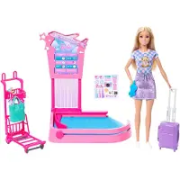 Barbie 'Malibu' Reispop - Speelset met Bagageband en Accessoires