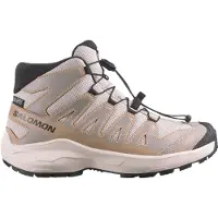 Salomon - Kinder wandelschoenen - XA Pro Mid WP J Black/Sedona Sage voor Unisex - Kindermaat 34 - Grijs