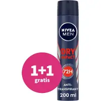 Nivea 1+1 Gratis: Anti-transpirant Spray Dry Impact 200 Ml