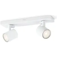 Signify LED-plafondspot Runner, wit / opaal, Woon-/ Eetkamer, metaal, Modern, LED plafondlamp