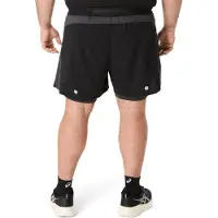 Asics Sportbroek 'Road' grijs / zwart