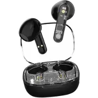 STREETZ T150 TWS In-Ear Koptelefoon - True Wireless Earbuds - USB-C Oplaadcase - Transparant/Zwart