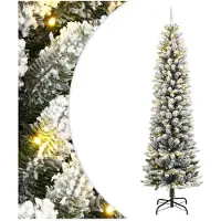 vidaXL Kunstkerstboom met 150 LED's en sneeuw 150 cm