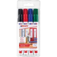 Edding 3000 permanent marker assortiment 4 stuks