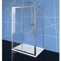 Polysan Easy Douchecabine aan drie zijden 120x70cm, links/rechts-uitvoering, helder glas