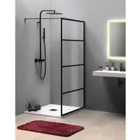 Hak Gelco CURE BLACK douchecabine, 1000 mm, helder glas