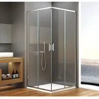 Bruckner Borg Vierkante douchecabine 90x90x195cm