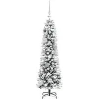 vidaXL Kunstkerstboom Wit 120 cm PVC en Metaal en Plastic
