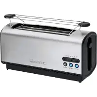 Clatronic TA 3687 - Broodrooster - dubbele lange sleuf - 4 boterhammen -RVS