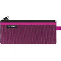 Leitz WOW Traveller ritszakje, helder gaaszakje &amp; ondoorzichtig compartiment, maat M, roze