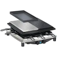 Steba RC4 Plus Deluxe RVS Steengrill Gourmet Raclette
