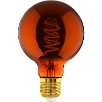 Eglo E27 lamp, dimbaar, vintage LED-lamp, 4 Watt, koper