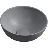 Hak Sapho MINOR Wastafel van beton, opzetmodel, diameter 26 cm, mat grijs