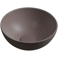 Sapho Minor Betonnen waskom, Ø26cm, mat donkerbruin