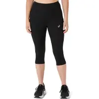 Asics Sportbroek zwart / zilver