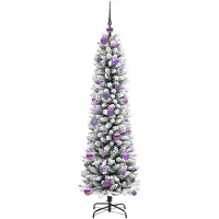 vidaXL Kunstkerstboom Wit 150 cm PVC en Metaal en Plastic