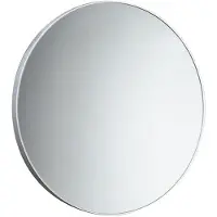 Hak Ronde spiegel in kunststof lijst Ø60cm, wit