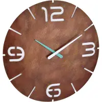TFA-Dostmann 60.3536.08 Wandklok Zendergestuurd 35 cm x 35 mm Roest