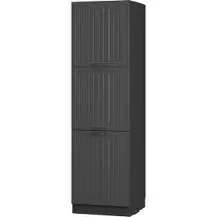 Vicco Hoge kast Fame-Line, Donkergrijs/Antraciet, 60 cm