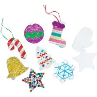Colorations Kleur: Kartonnen kerstversieringen, set van 48 stuks