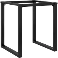 vidaXL Eetfelpoten O-frame 70x70x73 cm staal