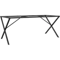 vidaXL Eettafelpoten X-frame 160x80x73 cm staal