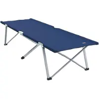 vidaXL Opvouwbaar Campingbed Zwart 194 x 62,5 x 42,5 cm