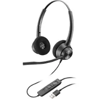 Polycom EncorePro 310 USB-A Headset On Ear headset Kabel Zwart Ruisonderdrukking (microfoon) Telefoon