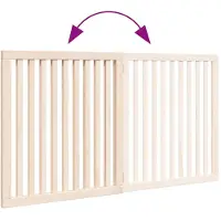 vidaXL Hondenhek inklapbaar 2 panelen 160 cm populierenhout
