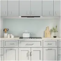 vidaXL Keukenachterwand 2 st Wit 90 x 60 cm gehard glas