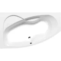Sonstiges Mamba L asymmetrisch bad 170x100x44cm, wit