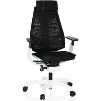 Hjh OFFICE GENIDIA PRO WHITE - High end bureaustoel Zwart