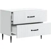 vidaXL Nachtkastje met lade Wit 62 x 34,5 x 47,5 cm Bewerkt hout