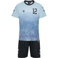 Hummel Trainingspak hemelsblauw / lavendel / oudroze / zwart