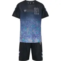 Hummel Trainingspak 'SHIMMER' turquoise / lila / zwart / wit