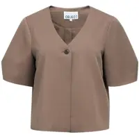 Object Blazers 'OBJLisa' bruin gemêleerd